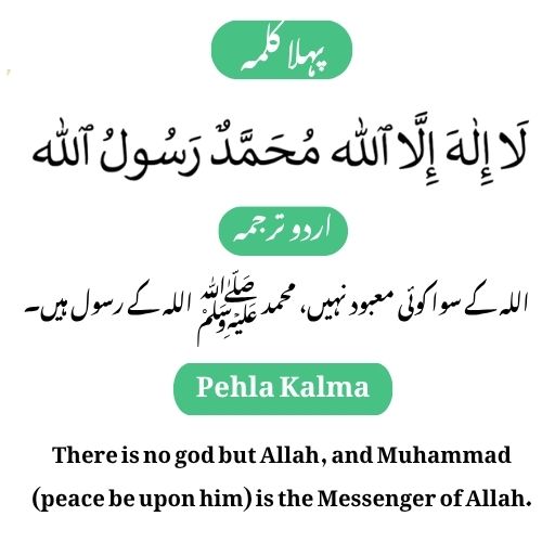 Pehla Kalma with Urdu & English Translation